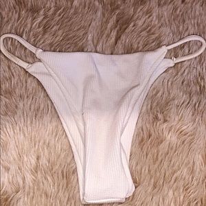 White bikini bottoms